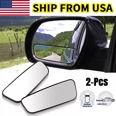 2PCS 360° Blind Spot Rear View Auxiliary Mirror Convex Wide Angle Car Truck SUV • $8.98