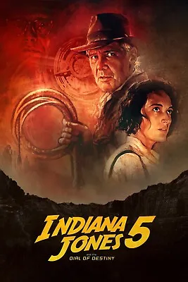 New Indiana Jones And The Dial Of Destiny Movie Poster Premium Art Size A5-a1 • $4.50