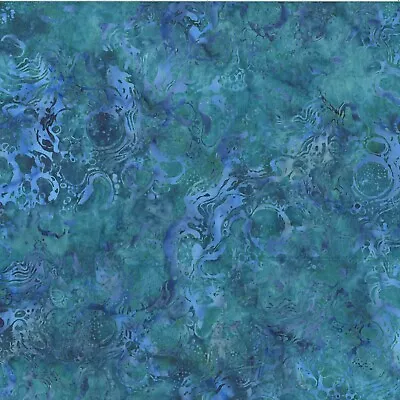 Hoffman - Bali Batik - Jelly Fish By Mckenna Ryan - Water Splash - Azure BTY • $12.45