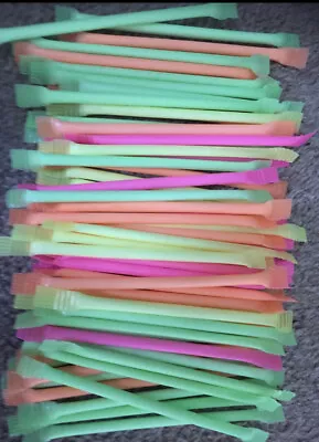 £4.95 • Buy 20 X Sherbet Straws - Rainbow Dust Sherbert Party Bag Fillers Swizzels Retro