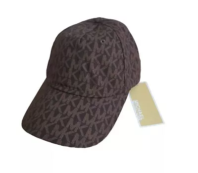 Michael Kors Chocolate Brown MK Logo Designer Baseball Hat NWT Adjustable O/S • $34.99