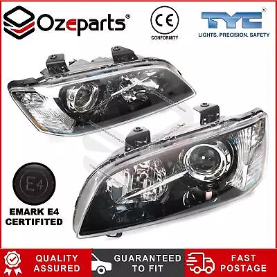 Pair LH+RH Projector Head Light Black For Holden VE Commodore Series 1 '06~'10 • $269.50