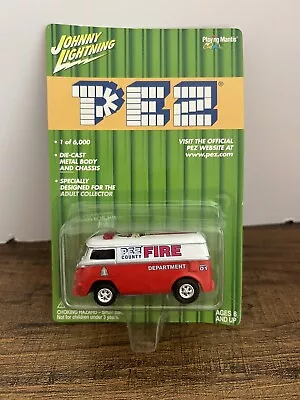PEZ Die Cast Fire VW Van. Van Is 3” Long. • $22