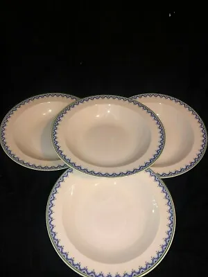 Villery & Boch Casa Look Pattern 8  Set Of 4 Spaguetti Serving Bowl Plates • $99