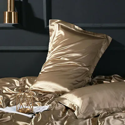 Luxury Mulberry Silk PillowCase Momme Anti-Wrinkle Bed Extra Soft Skin-friendly • £12