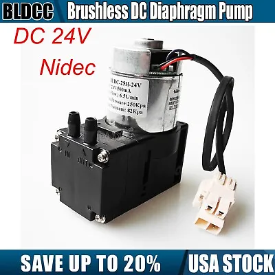 $24.99 • Buy NIDEC DC12-24V Low Noise Brushless Diaphragm Pump Aspirator Vacuum Pump Air Pump