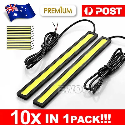 10X 12V Waterproof White DRL LED Strip Lights Bars Camping Caravan Boat Car COB • $8.95