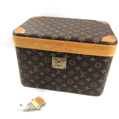 £475.07 • Buy Authentic Louis Vuitton Monogram Vanity Bag Makeup Box Made In France