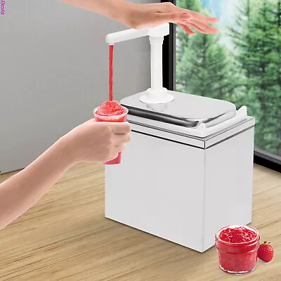 Commercial Hot Fudge Warmer Nacho Cheese Sauce Pump Dispenser Dispensing 2-8L US • $51.30