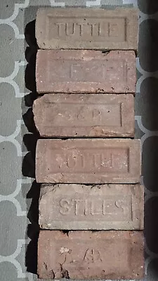 Vintage Reclaimed Bricks Lot Of 6 • $40