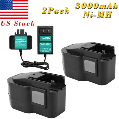 14.4V 3.0Ah Battery/Charger For AEG/MILWAUKEE 48-11-1014 48-11-1024 0513-20 • $59.89