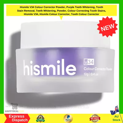 Hismile V34 Colour Corrector Powder Purple Teeth Whitening Tooth Stain Removal • $27.99