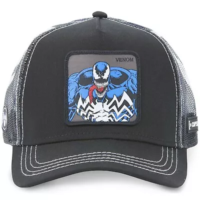 Capslab Venom MAR3 VEN2 Marvel Comics Trucker Snapback Baseball Hat Cap Black • $79.95