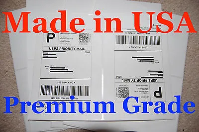 $51.99 • Buy 1000 Round Corner-Shipping Labels-Made In USA-Self Adhesive-USPS UPS FED-8.5x11