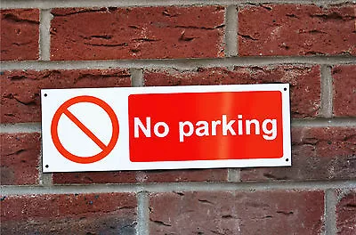 NO PARKING Plastic Or Dibond Sign Or Sticker 300mm X 100mm Private Road Drive • £2.99