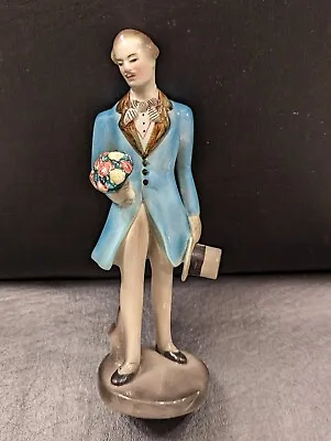 $45 • Buy Goldscheider Everlast Corp. Victorian Male Courting Figure With Flowers/top Hat