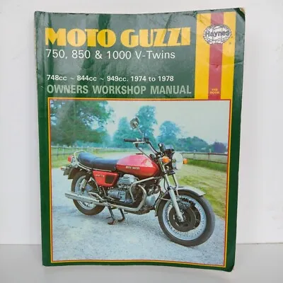 Haynes Moto Guzzi 750 850 & 1000 V Twins Haynes Owners Workshop Manual 339 • $19.88