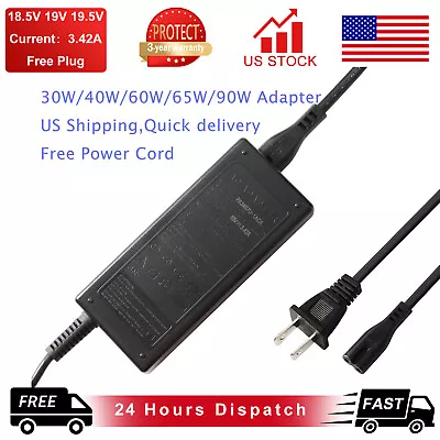 $10.99 • Buy New AC Adapter Laptop Battery Charger For Dell Asus HP IBM Samsung Power Cord