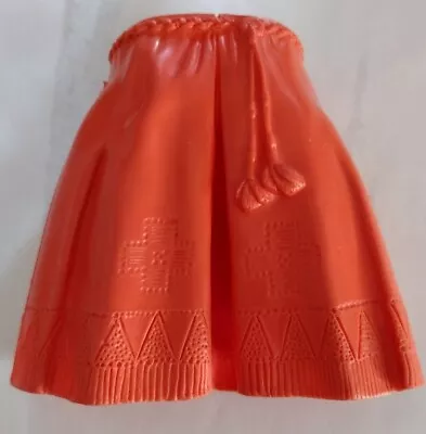 1960's-70's Marx Johnny West Princess Wildflower Orange Leather Skirt Nice Cond • $5.99