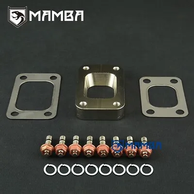 MAMBA T25 T28 To T3 CNC Turbo Charger Manifold Flange Adapter Turbine Conversion • $67.26