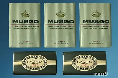 5 Soaps Portuguese Claus Porto Ach Brito 3 Musgo Real 2 Lavander Personal Care • $26.50