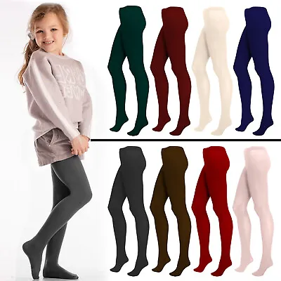 £10.99 • Buy 1,3 Pieces Girls Knit Cotton Nifty Rich Tights School Uniform Ages 0-13 Years
