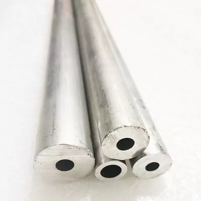 6061 Aluminum Tube Pipe Hollow Alloy Shaft Sleeve Pole CNC Plumbing L240/490mm • $7.80