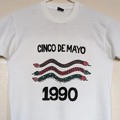 Vintage Cinco De Mayo XL T-Shirt Martin Luther King Jr General Hospital 1990 • $24.99