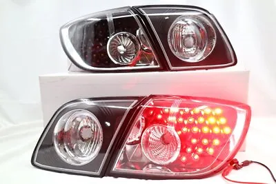 New Black LED Tail Light Pair For MAZDA 3 5 Doors Hatch Wagon~2003 04 05~2009~BK • $216.99