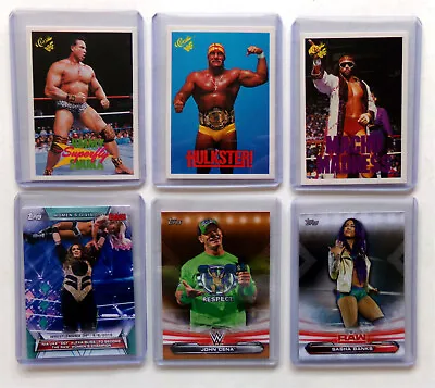 FRIDGE MAGNET SET Classic Wrestling 6x WWF RAW Mixed Card Lot Magnetic Displays • $11