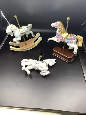 Lot Of Porcelain Carousel Horses • $8