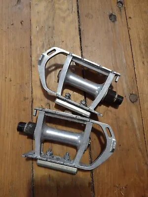 SR Pedal Set Alloy Vintage Bike 9/16  1970's-80's SP-155 Wide Platform  SP-PL-T • $17