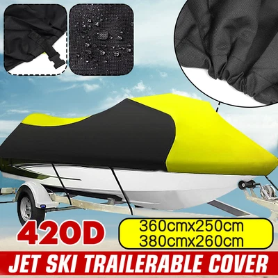 $59.23 • Buy Jet Ski Cover Watercraft Waterproof 2.9m-3.4m For Yamaha WaveRunner Sea Doo AU