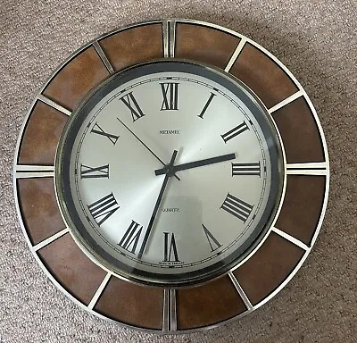 £32.99 • Buy Metamec Wall Clock  - Retro Vintage Made In England 60/70s Great Condition