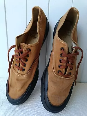 USN Sperry Top Sider USA Canvas Deck Shoes 40s Ww2 US Rubber 1945 Vintage RARE • $1999