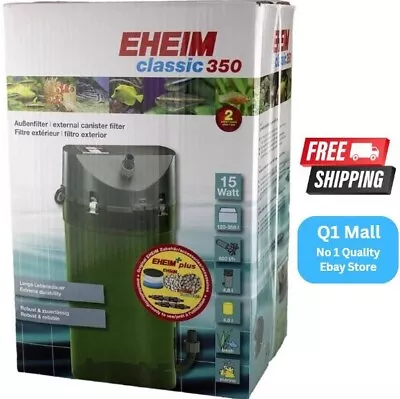 Eheim Classic 350 With Sponge & Biological Media External Filter - 2215 • $335