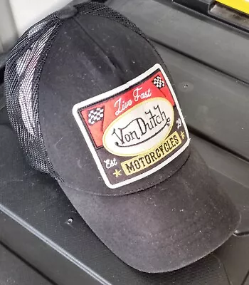 Vtg Y2K Von Dutch Motorcycle Trucker Snapback Hat L@@K! • $24.99