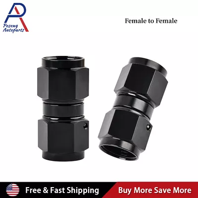 Coupler Fitting Connector 6AN 8AN 10AN Swivel Female To Female Fitting Adapter • $6.99