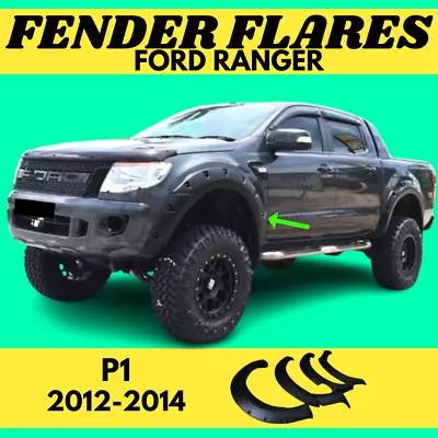 Fender Flares For Ford Ranger MK1 PX1 (12-14) Body Trim Wheel Plastic Wildtrak • $259