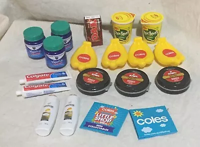 Coles Little Shop 1 - Mini Collectables X 17  - Bananas Oak Pantene Noodles Vics • $20