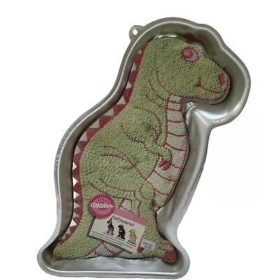 Wilton Dinosaur Partysaurus T-Rex Cake Pan Jello Mold 2105-1280 Vintage 1987 • $12