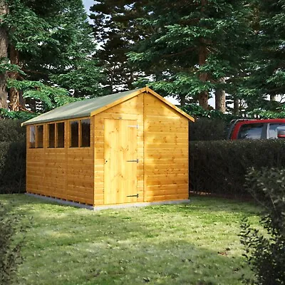 Shed | Power Apex Garden Sheds | Wooden Workshop | Sizes 12x8 Up To 20x8 • £1599