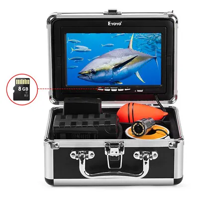 EYOYO 7  LCD 15m/49ft Fish Finder Camera+8G DVR  Underwater Video Fishing Camera • £148.99