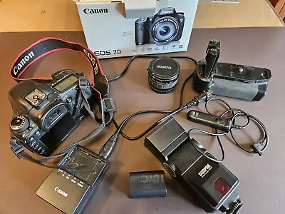 Canon EOS 7D 18.0 MP Digital SLR Camera - Black (Body Only) • $250