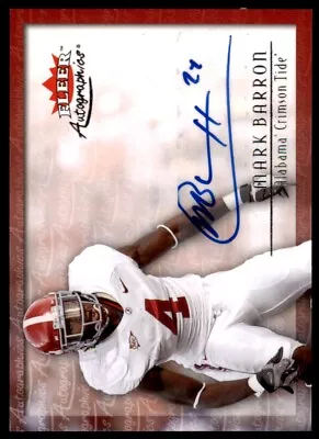 2012 Fleer Retro Ultra Autographics 1997 Mark Barron Auto RC * Crimson Tide • $12.95