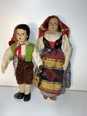 Vintage Pair Of International Felt Dolls • $65