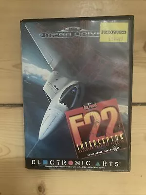 £0.99 • Buy F22 Interceptor Sega Mega Drive Game Cartridge Box Manual Complete PAL UK