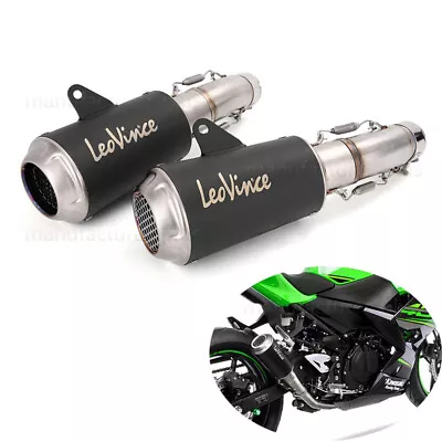 For Kawasaki Z400 Ninja 400 2017-2023 Slip-on Exhaust 51 Mm Muffler Pipe 240 Mm • $113.09