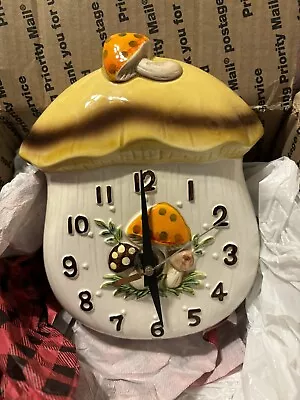 Vintage Sears & Roebuck Merry Mushroom Hanging Clock 1978 • $199