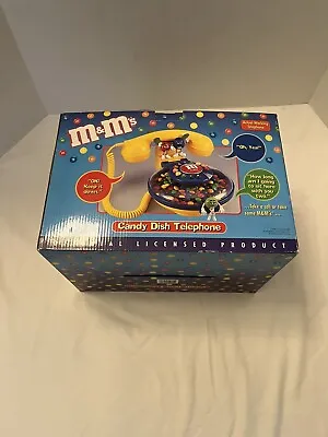 Vintage M&M's Animated Candy Dish Telephone Collectible In Box NEW • $60